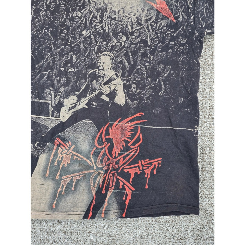 Metallica 2011‎ Stage Right All Over Print T Shirt Mens XL Band Concert Rock AOP - Picture 5 of 11